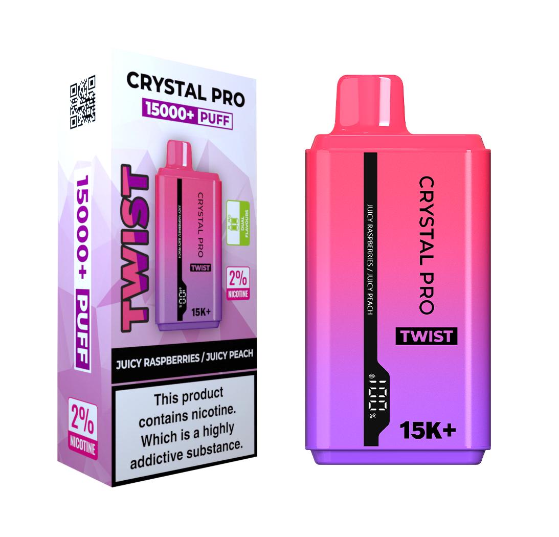 Crystal Pro Twist 15000 Puffs Disposable Vape- 20 mg - Box of 5