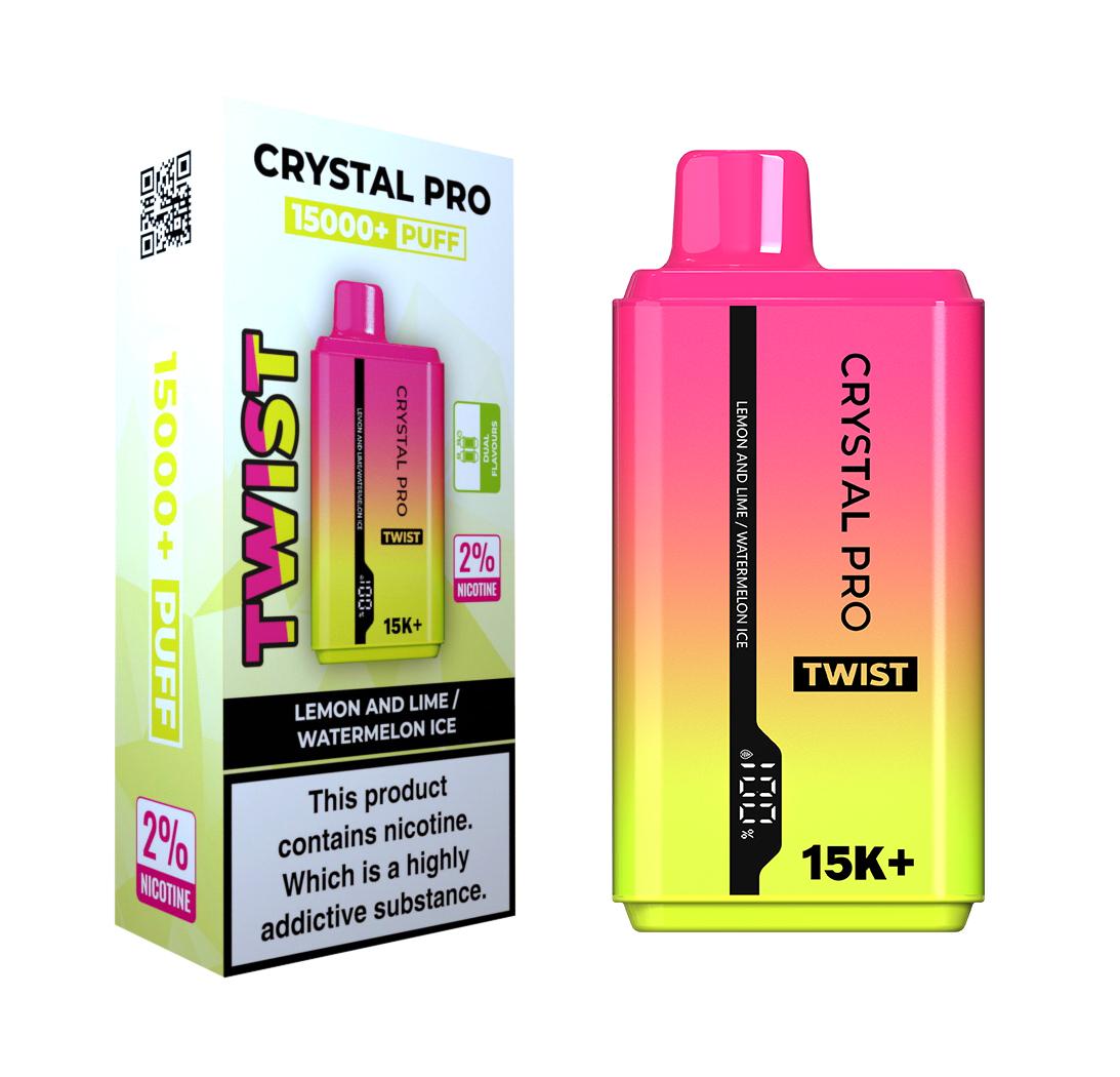 Crystal Pro Twist 15000 Puffs Disposable Vape- 20 mg - Box of 5