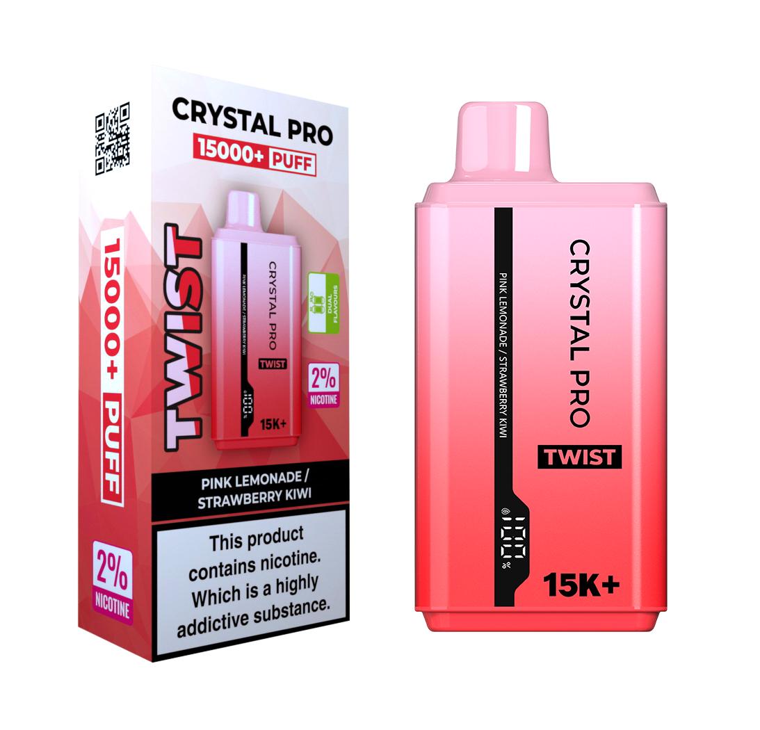 Crystal Pro Twist 15000 Puffs Disposable Vape- 20 mg - Box of 5