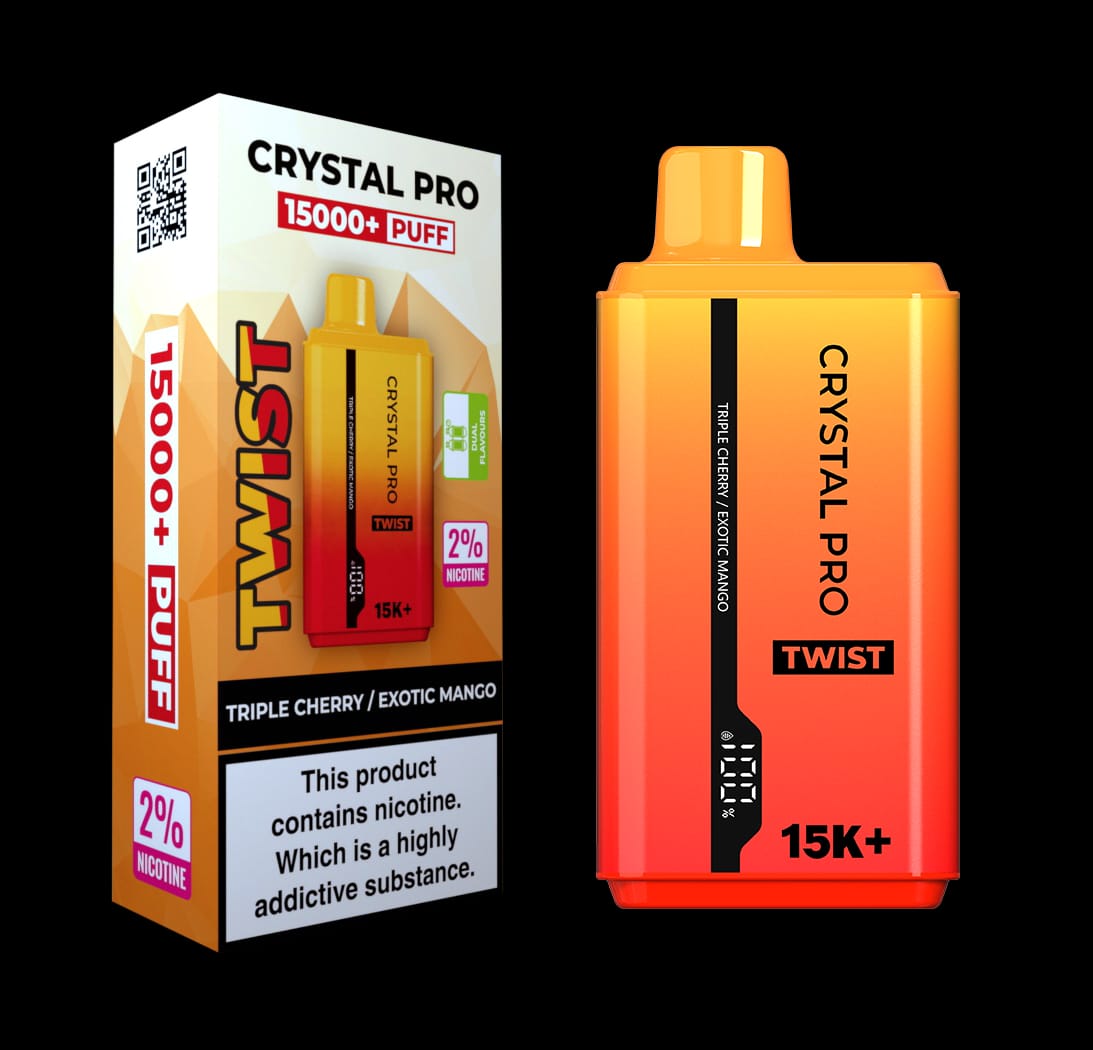 Crystal Pro Twist 15000 Puffs Disposable Vape- 20 mg - Box of 5