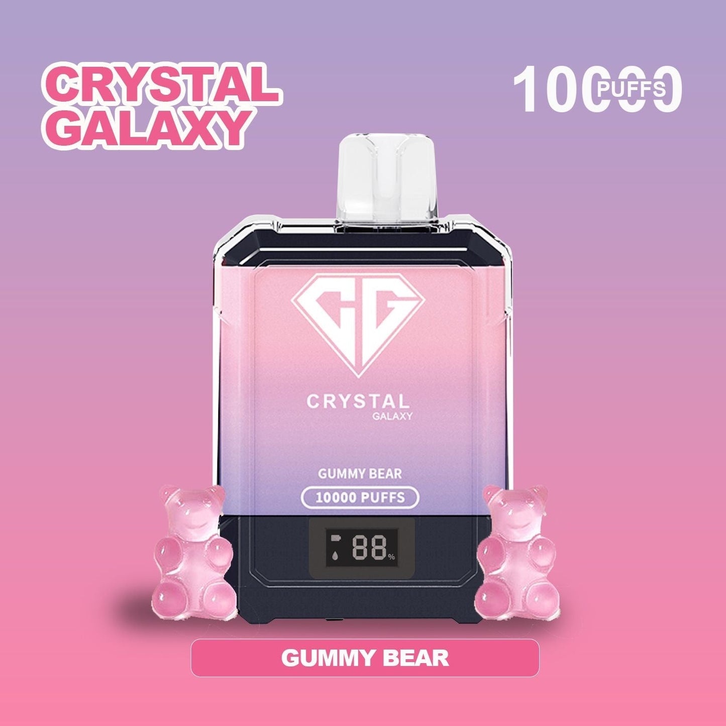 Crystal Galaxy 10000 Puffs Disposable Vape Pack of 10