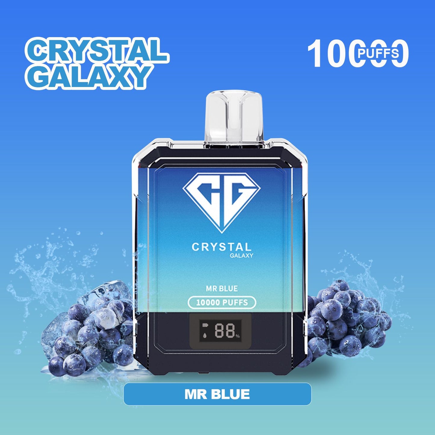 Crystal Galaxy 10000 Puffs Disposable Vape Pack of 10