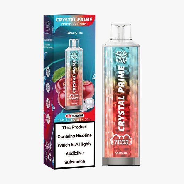 Crystal Prime 7000 Puff Disposable Vape Pod Kit Device - Box of 10