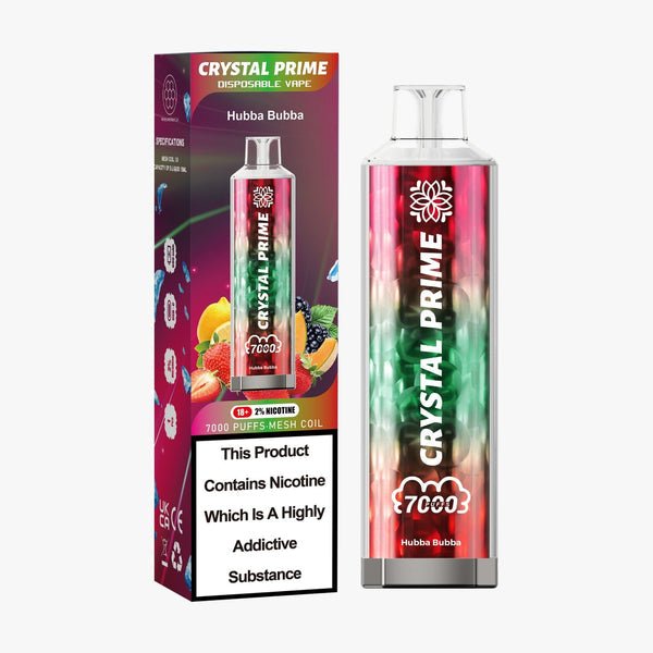 Crystal Prime 7000 Puff Disposable Vape Pod Kit Device - Box of 10