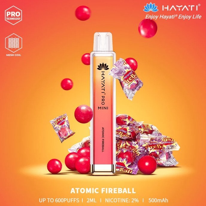 Hayati Crystal Pro Mini 600 Disposable Vape Puff Bar Pod