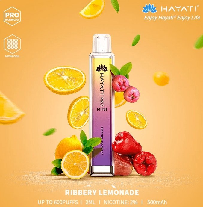 Hayati Crystal Pro Mini 600 Disposable Vape Puff Bar Pod