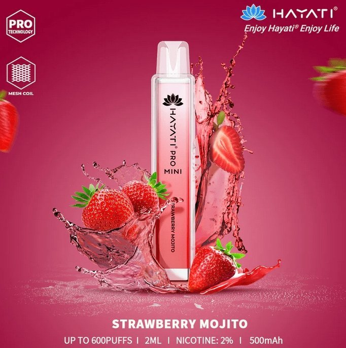 Hayati Crystal Pro Mini 600 Disposable Vape Puff Bar Pod