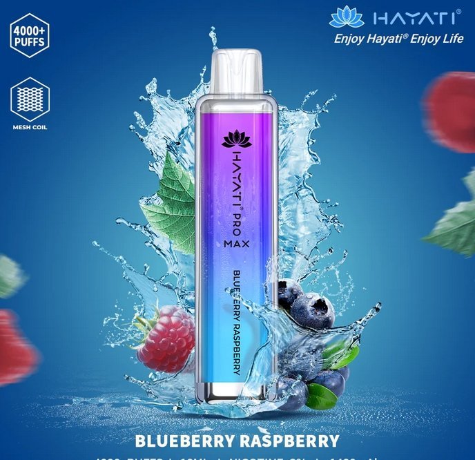 Hayati Crystal  Pro Max 4000 Puff Disposable Vape Device