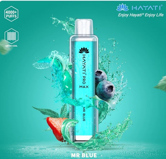 Hayati Crystal  Pro Max 4000 Puff Disposable Vape Device