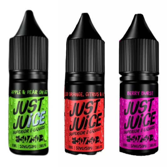 Just Juice 10ml E-Liquid 50/50 - Pack of 5