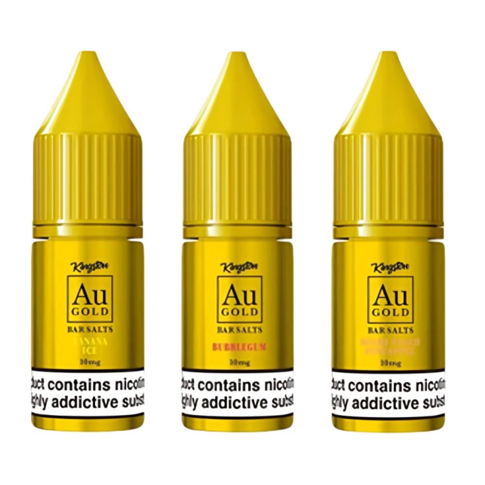 Kingston Au Gold Nic Salts E-Liquid - Pack of 10