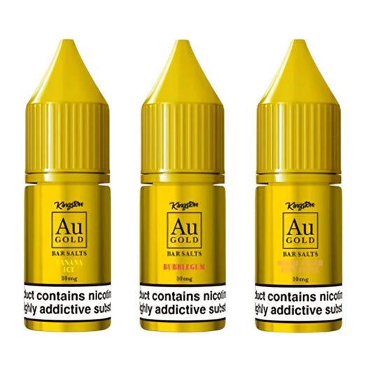 Kingston Au Gold Nic Salts E-Liquid - Pack of 10