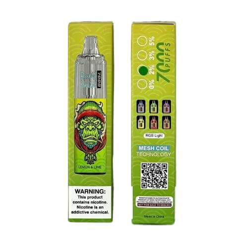 Pack of 10 RandM Tornado 7000 Disposable Vape Pod Device