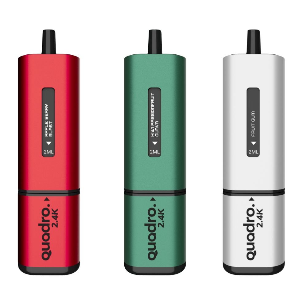 Quadro 4 in 1 2400 Puff Disposable Vape pod Device