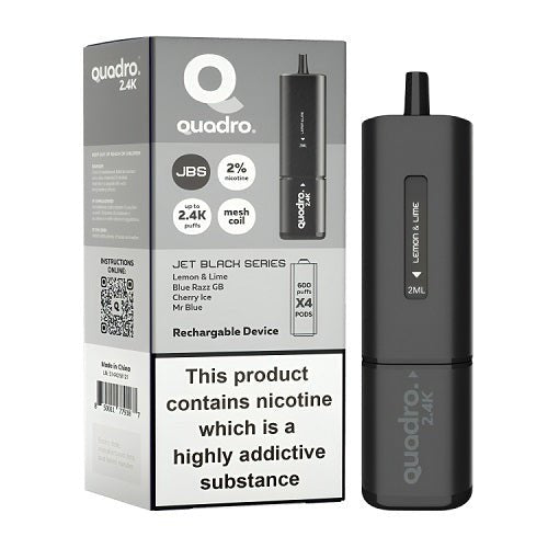 Quadro 4 in 1 2400 Puff Disposable Vape pod Device