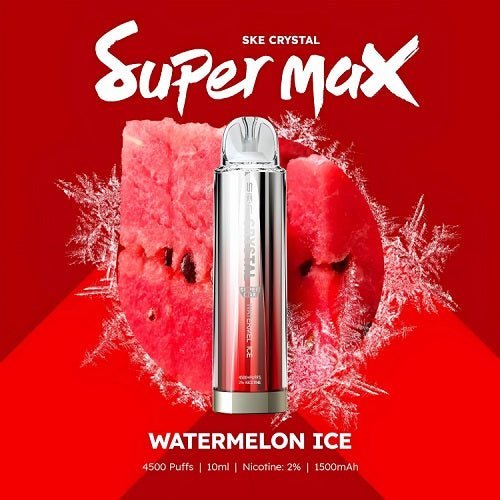 SKE Crystal Super Max 4500 Disposable Vape Pod Kit Device - Box of 10