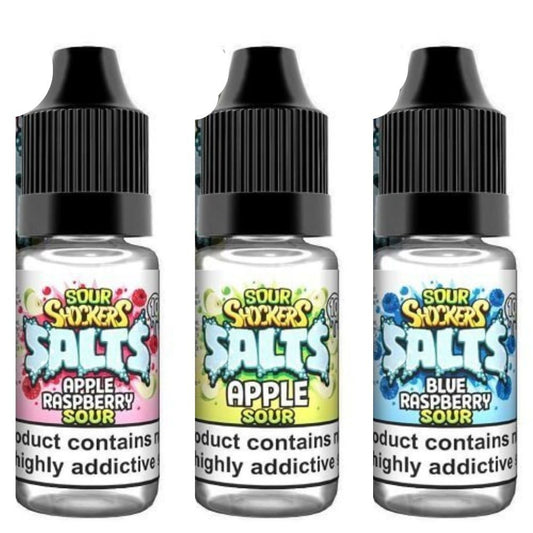 Sour Shockers Nic Salt 10ml E-Liquid - Pack of 5