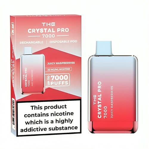 The Crystal Pro 7000 Puff Disposable Vape Device