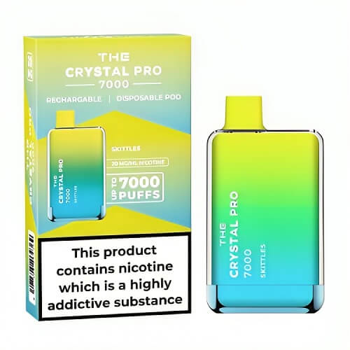 The Crystal Pro 7000 Puff Disposable Vape Device