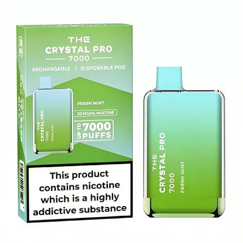 The Crystal Pro 7000 Puff Disposable Vape Device