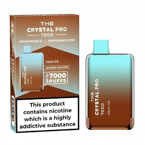 The Crystal Pro 7000 Puff Disposable Vape Device