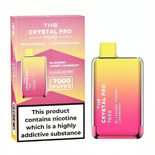 The Crystal Pro 7000 Puff Disposable Vape Device