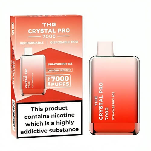 The Crystal Pro 7000 Puff Disposable Vape Device