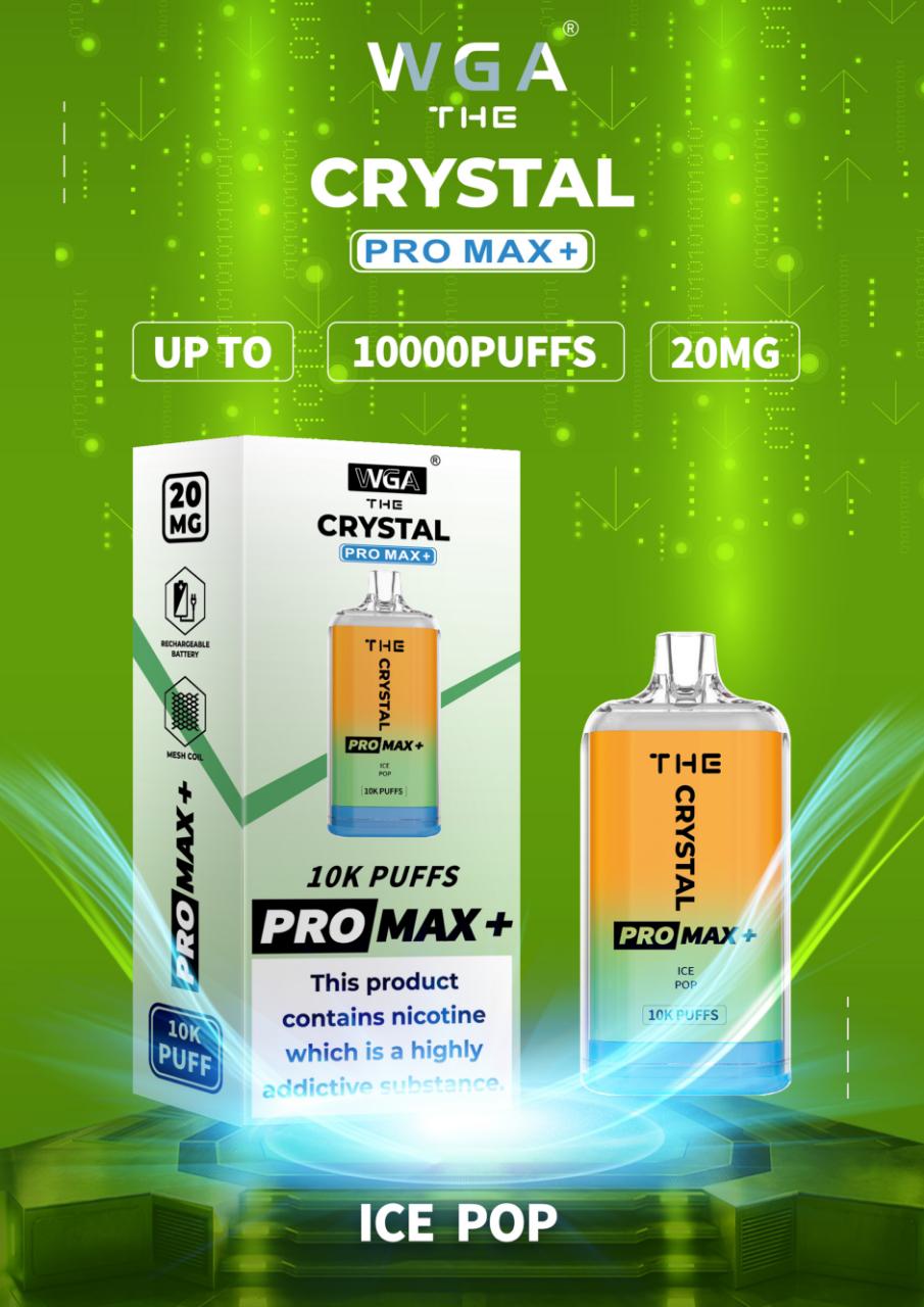 The Crystal Pro Max 10000 Puffs Disposable Vape -Box of 10 -