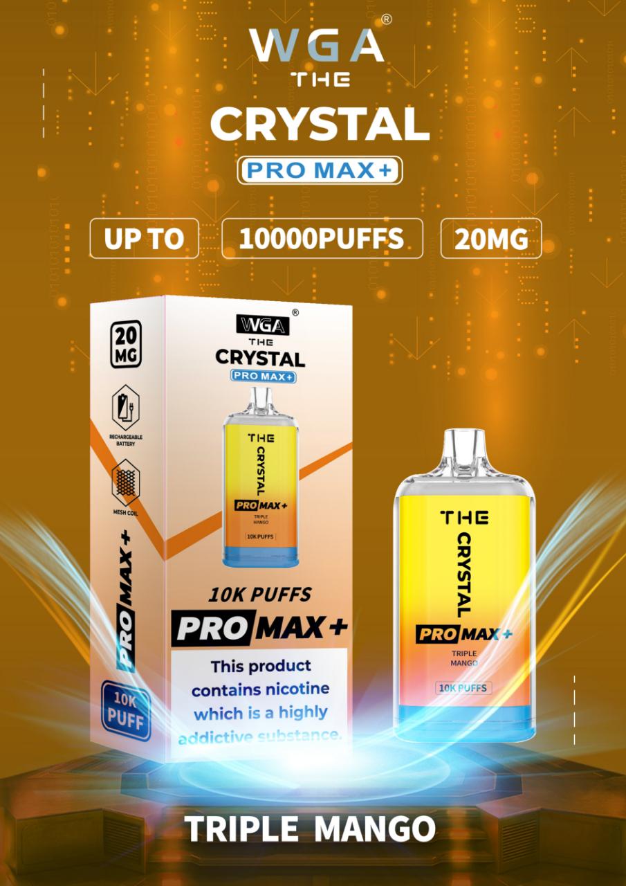 The Crystal Pro Max 10000 Puffs Disposable Vape -Box of 10 -