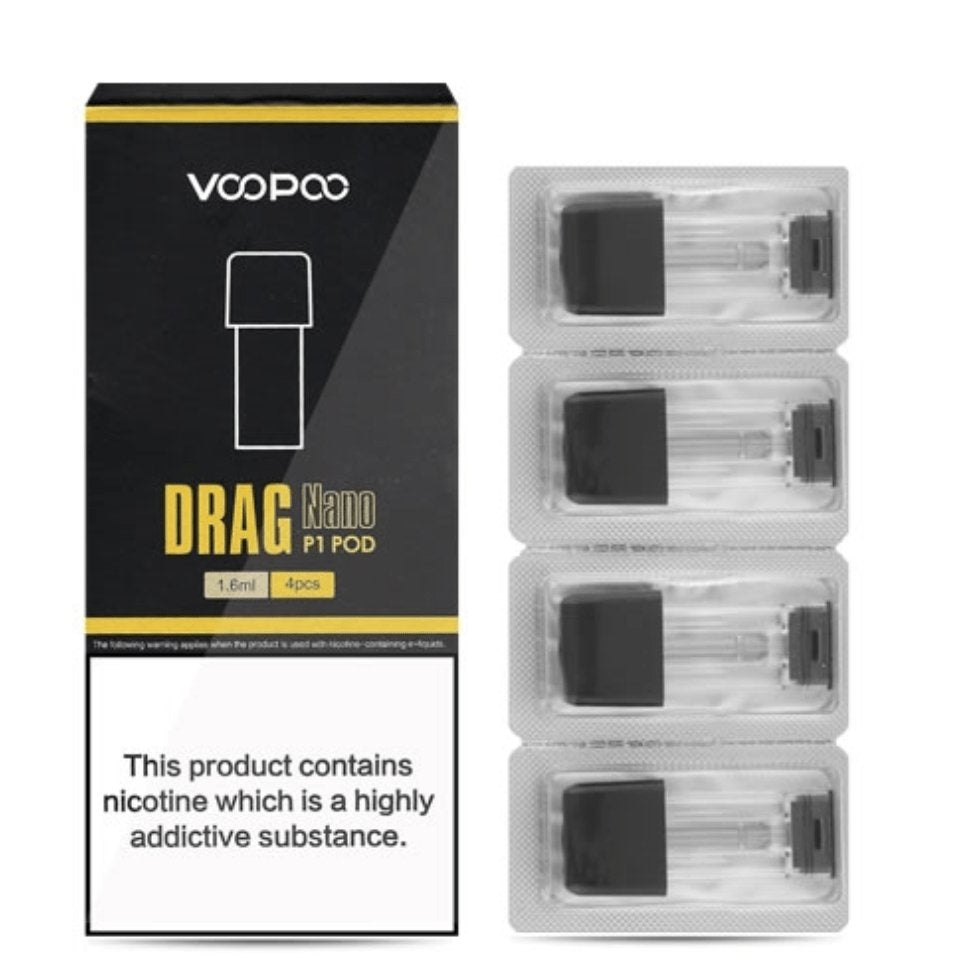 VOOPOO Drag Nano P1 Replacement Pods (4PCS) | Eliquid Base